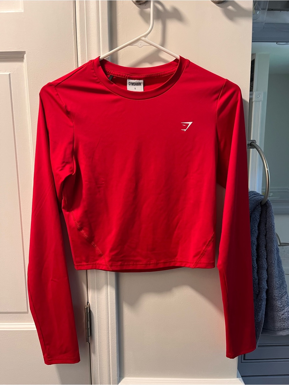 Gymshark Red Long Sleeve Crop Top - Women's